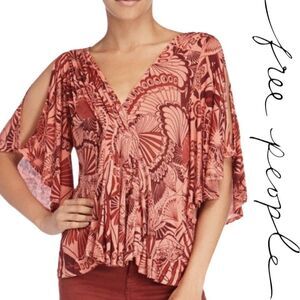 Free People Amour Cold Shoulder Top